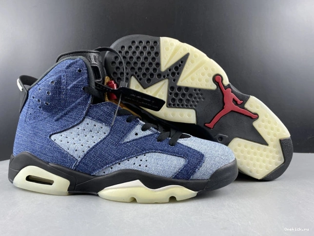 One Kick Denim CT5350-401 Air 6 Jordan Washed 0811